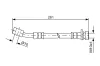 Bremsschlauch Hinterachse au&szlig;en BOSCH 1 987 481 621