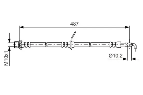 Bremsschlauch BOSCH 1 987 481 633 Bild Bremsschlauch BOSCH 1 987 481 633