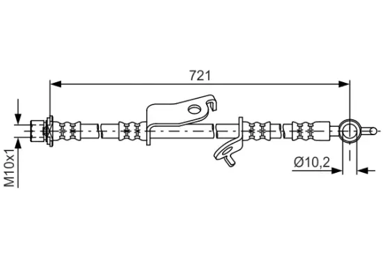Bremsschlauch Vorderachse rechts BOSCH 1 987 481 635 Bild Bremsschlauch Vorderachse rechts BOSCH 1 987 481 635