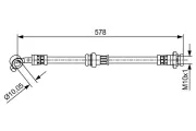 Bremsschlauch BOSCH 1 987 481 649