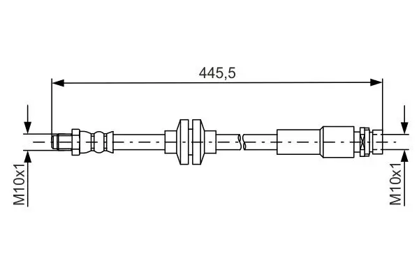 Bremsschlauch Hinterachse BOSCH 1 987 481 668