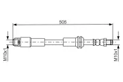 Bremsschlauch Vorderachse BOSCH 1 987 481 675