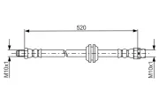 Bremsschlauch Vorderachse BOSCH 1 987 481 680