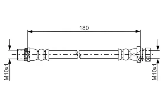 Bremsschlauch Hinterachse innen links BOSCH 1 987 481 682 Bild Bremsschlauch Hinterachse innen links BOSCH 1 987 481 682