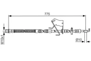 Bremsschlauch BOSCH 1 987 481 684