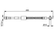 Bremsschlauch BOSCH 1 987 481 686