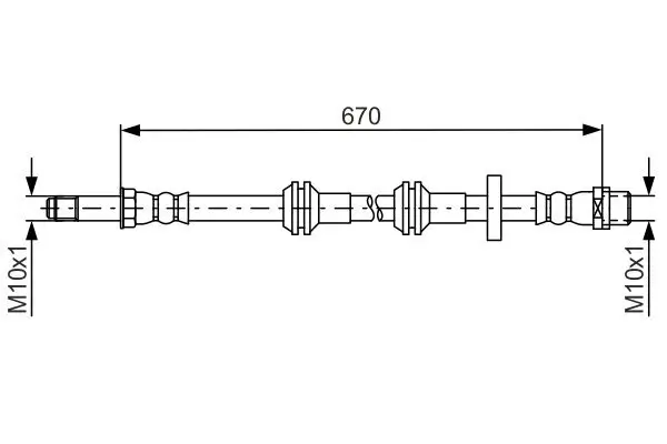 Bremsschlauch BOSCH 1 987 481 689