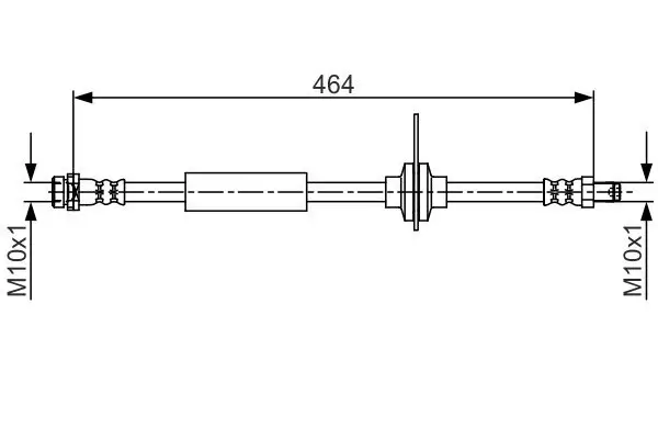 Bremsschlauch BOSCH 1 987 481 702