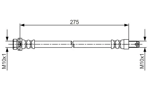 Bremsschlauch Hinterachse außen BOSCH 1 987 481 704