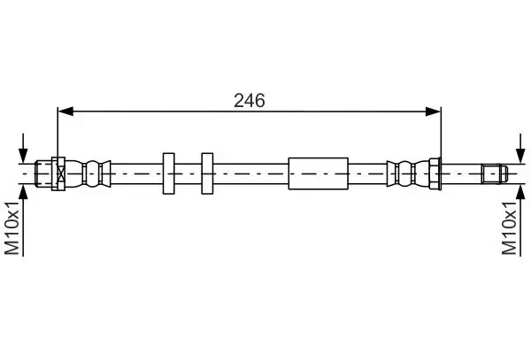 Bremsschlauch BOSCH 1 987 481 714