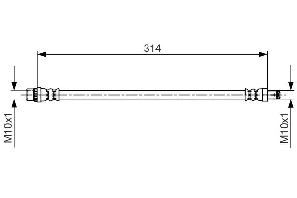 Bremsschlauch Vorderachse BOSCH 1 987 481 718