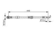 Bremsschlauch BOSCH 1 987 481 722
