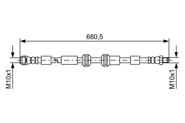 Bremsschlauch Vorderachse BOSCH 1 987 481 734