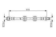 Bremsschlauch Hinterachse BOSCH 1 987 481 744