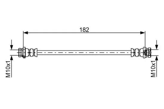 Bremsschlauch Hinterachse rechts BOSCH 1 987 481 752 Bild Bremsschlauch Hinterachse rechts BOSCH 1 987 481 752