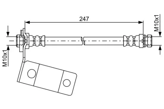 Bremsschlauch BOSCH 1 987 481 765 Bild Bremsschlauch BOSCH 1 987 481 765