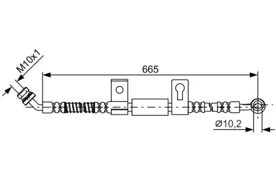Bremsschlauch Vorderachse links BOSCH 1 987 481 790 Bild Bremsschlauch Vorderachse links BOSCH 1 987 481 790