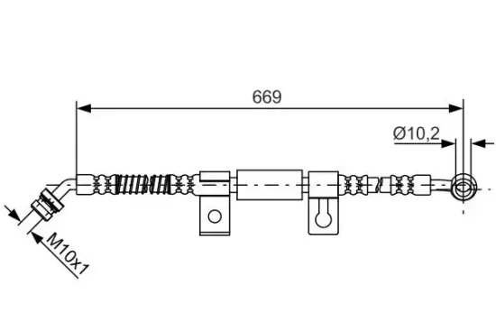 Bremsschlauch Vorderachse rechts BOSCH 1 987 481 797 Bild Bremsschlauch Vorderachse rechts BOSCH 1 987 481 797
