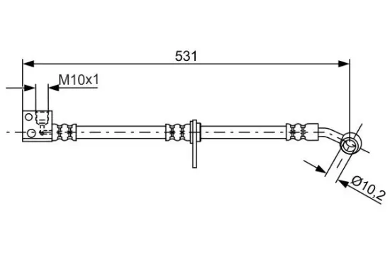 Bremsschlauch Vorderachse rechts BOSCH 1 987 481 798 Bild Bremsschlauch Vorderachse rechts BOSCH 1 987 481 798