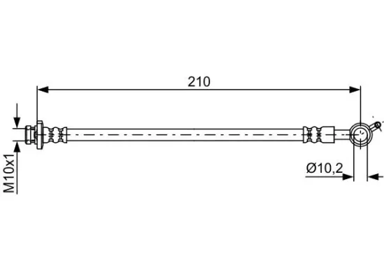 Bremsschlauch BOSCH 1 987 481 830 Bild Bremsschlauch BOSCH 1 987 481 830