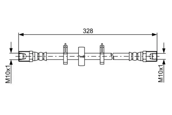 Bremsschlauch BOSCH 1 987 481 849 Bild Bremsschlauch BOSCH 1 987 481 849