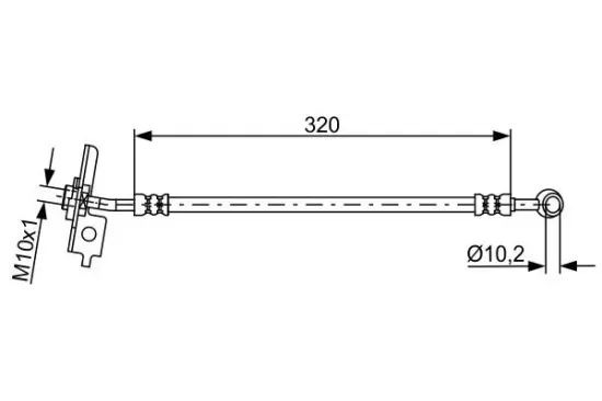 Bremsschlauch Vorderachse links BOSCH 1 987 481 864 Bild Bremsschlauch Vorderachse links BOSCH 1 987 481 864