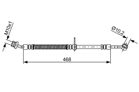 Bremsschlauch Vorderachse rechts BOSCH 1 987 481 867 Bild Bremsschlauch Vorderachse rechts BOSCH 1 987 481 867