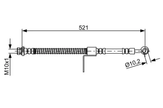 Bremsschlauch Vorderachse rechts BOSCH 1 987 481 871 Bild Bremsschlauch Vorderachse rechts BOSCH 1 987 481 871