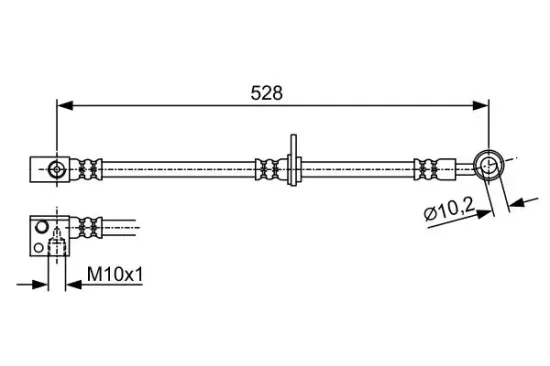 Bremsschlauch BOSCH 1 987 481 974 Bild Bremsschlauch BOSCH 1 987 481 974
