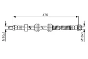 Bremsschlauch BOSCH 1 987 481 A01