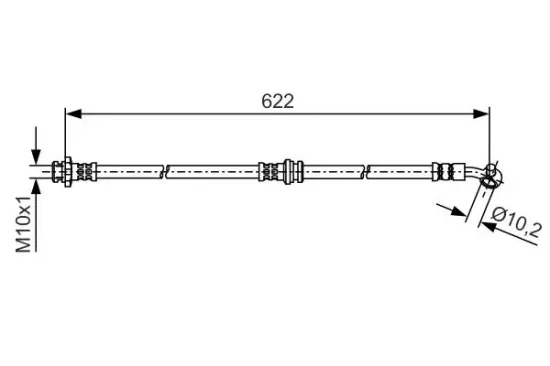 Bremsschlauch Vorderachse rechts BOSCH 1 987 481 A32 Bild Bremsschlauch Vorderachse rechts BOSCH 1 987 481 A32