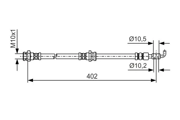 Bremsschlauch BOSCH 1 987 481 A46