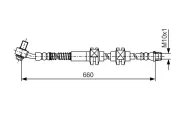 Bremsschlauch Vorderachse rechts BOSCH 1 987 481 A49