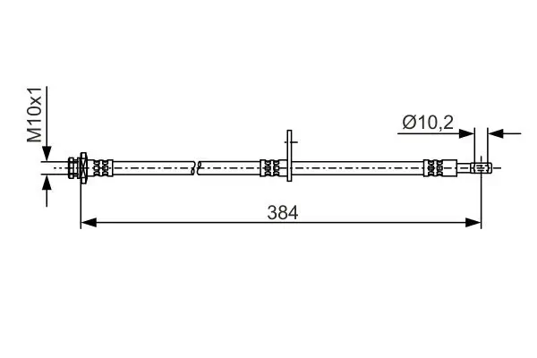 Bremsschlauch BOSCH 1 987 481 A54