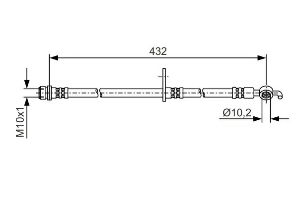 Bremsschlauch BOSCH 1 987 481 A58