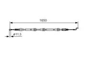 Seilzug, Feststellbremse BOSCH 1 987 482 016