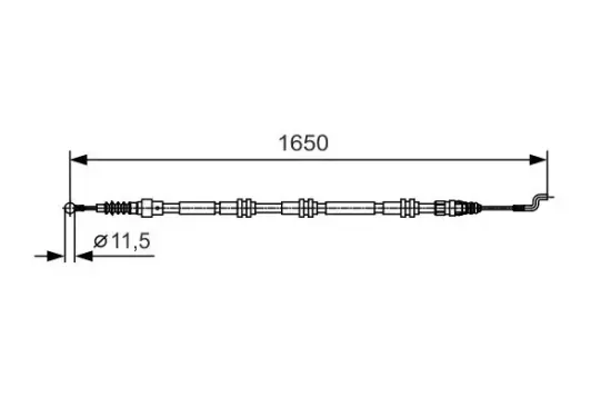 Seilzug, Feststellbremse BOSCH 1 987 482 016 Bild Seilzug, Feststellbremse BOSCH 1 987 482 016