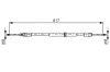 Seilzug, Feststellbremse hinten hinten hinten links hinten rechts BOSCH 1 987 482 024