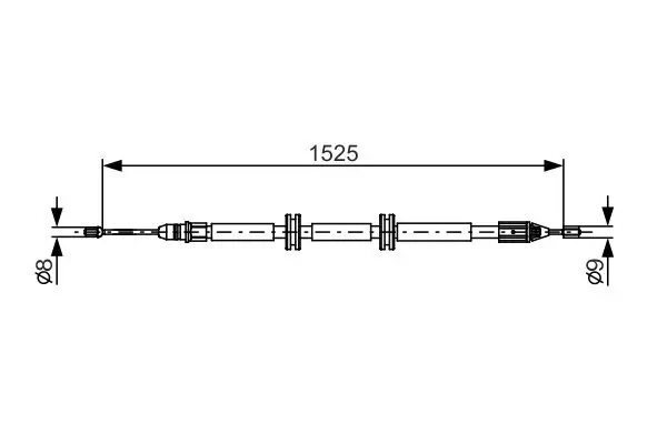 Seilzug, Feststellbremse BOSCH 1 987 482 142