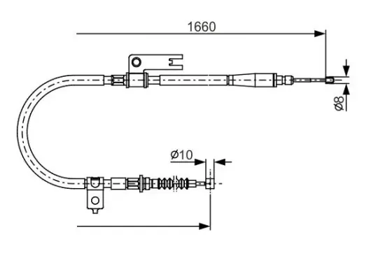 Seilzug, Feststellbremse BOSCH 1 987 482 153 Bild Seilzug, Feststellbremse BOSCH 1 987 482 153