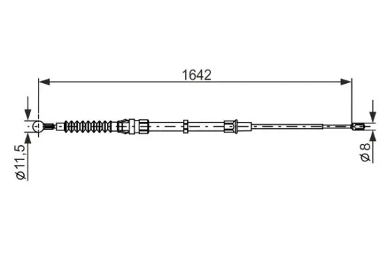 Seilzug, Feststellbremse BOSCH 1 987 482 267 Bild Seilzug, Feststellbremse BOSCH 1 987 482 267