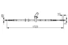 Seilzug, Feststellbremse hinten links BOSCH 1 987 482 268