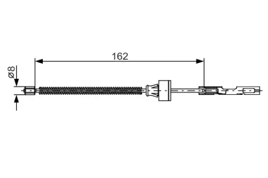 Seilzug, Feststellbremse hinten hinten hinten links hinten rechts BOSCH 1 987 482 278 Bild Seilzug, Feststellbremse hinten hinten hinten links hinten rechts BOSCH 1 987 482 278