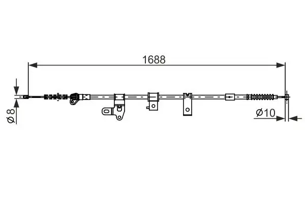 Seilzug, Feststellbremse BOSCH 1 987 482 306