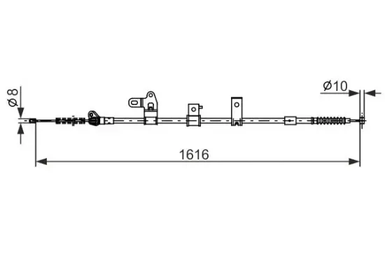 Seilzug, Feststellbremse BOSCH 1 987 482 307 Bild Seilzug, Feststellbremse BOSCH 1 987 482 307