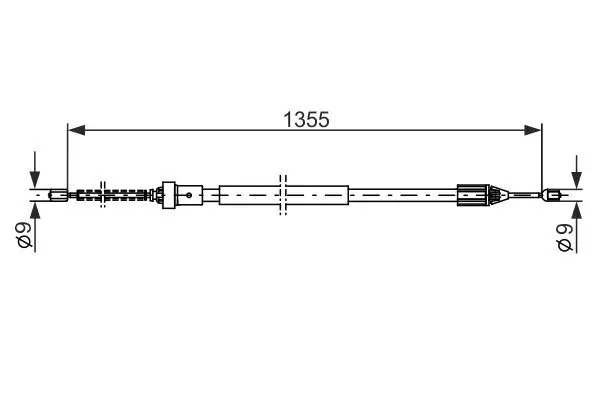 Seilzug, Feststellbremse BOSCH 1 987 482 309