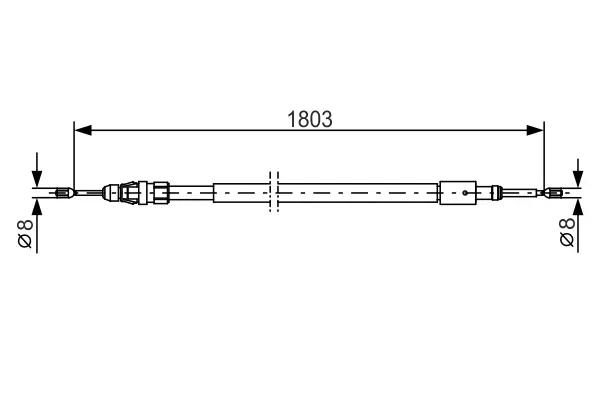 Seilzug, Feststellbremse BOSCH 1 987 482 317