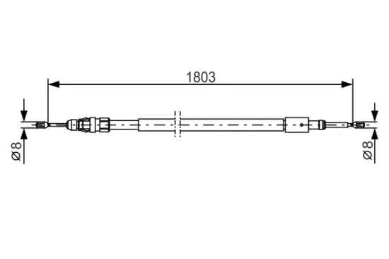 Seilzug, Feststellbremse BOSCH 1 987 482 317 Bild Seilzug, Feststellbremse BOSCH 1 987 482 317