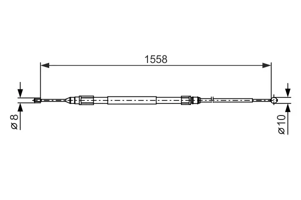 Seilzug, Feststellbremse hinten links hinten rechts BOSCH 1 987 482 368
