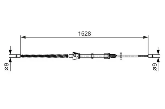 Seilzug, Feststellbremse BOSCH 1 987 482 374 Bild Seilzug, Feststellbremse BOSCH 1 987 482 374